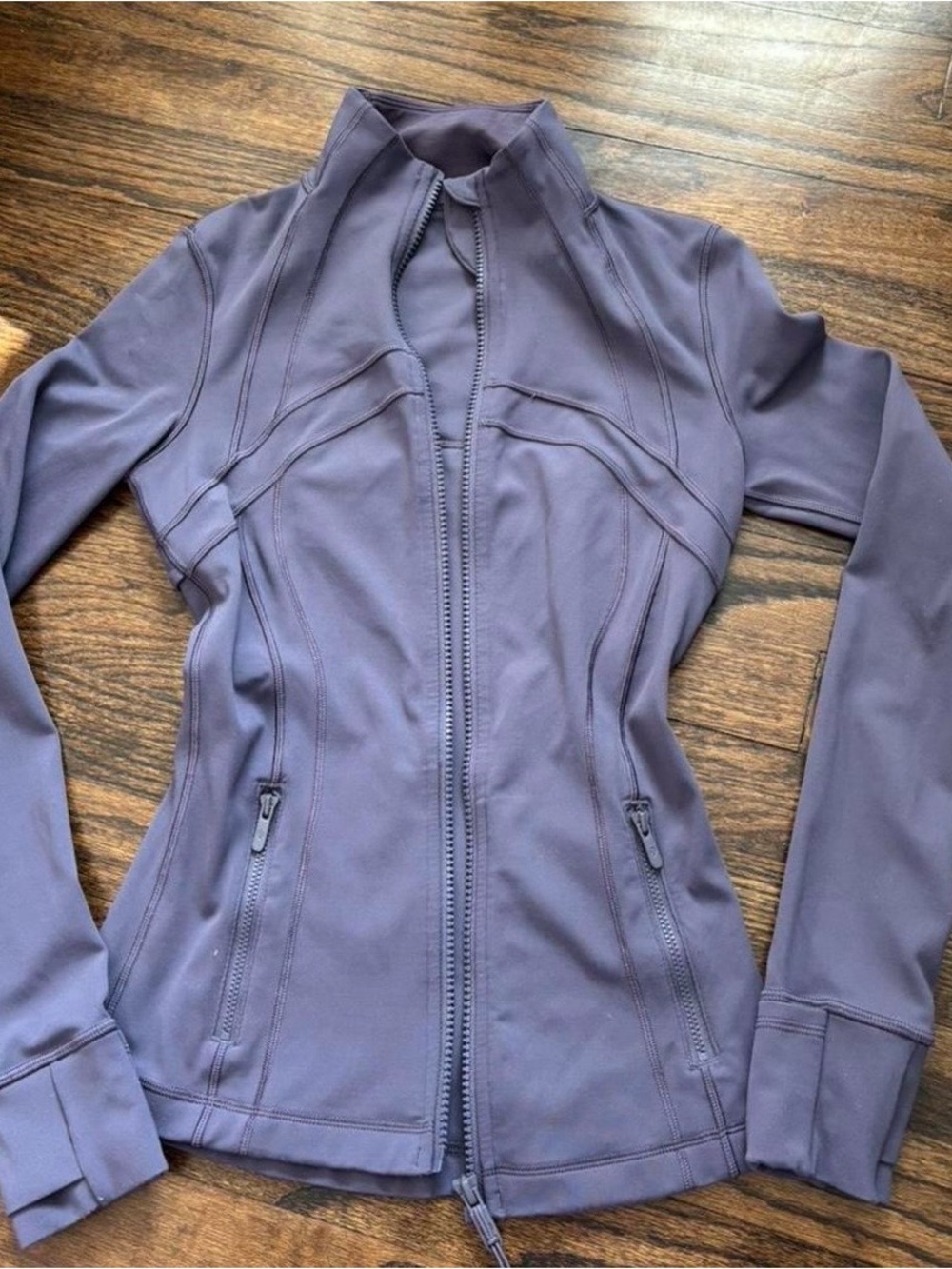 Women's Purple Zip-Up Active Jacket
